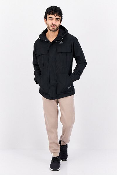 adidas Men Sportswear Fit Long Sleeve Outdoor Jacket, Black