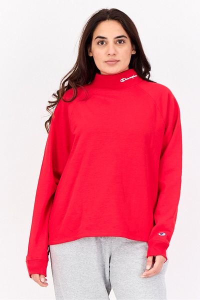 Champion Women Sportswear Fit Long Sleeve Outdoor Sweatshirt, Red