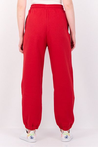 Esprit Women Regular Fit Embroidered Sweatpants, Red