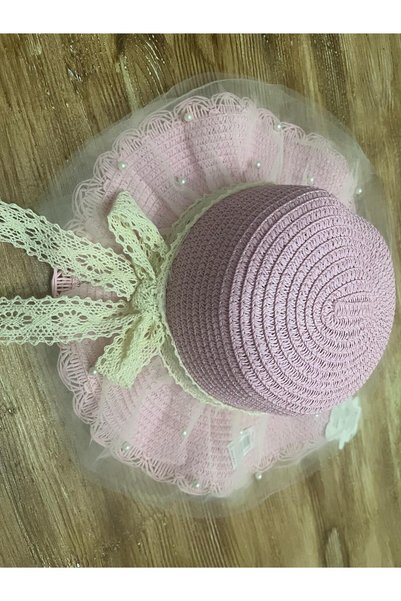 Prahar Ribbon Detailled Beaded Girl's Fedor Hat