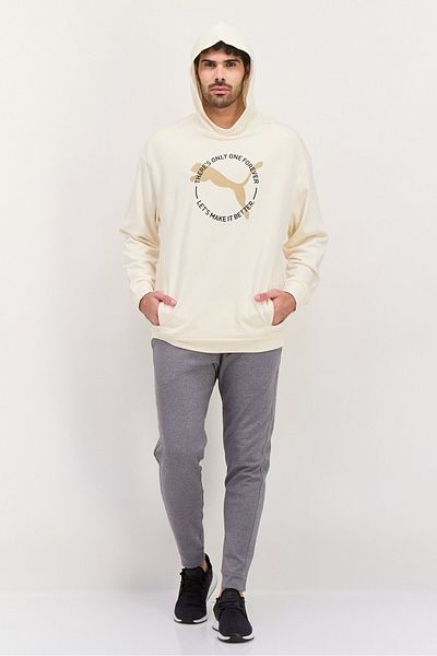 Puma Men Sportswear Fit Long Sleeves Training Sweatshirt, Beige