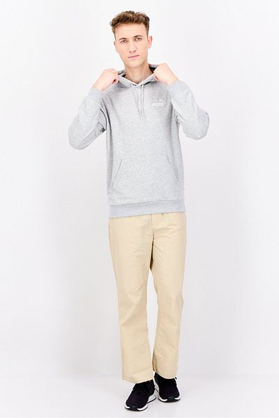 Puma Men Sportswear Fit Long Sleeve Outdoor Hoodie Sweatshirt, Grey