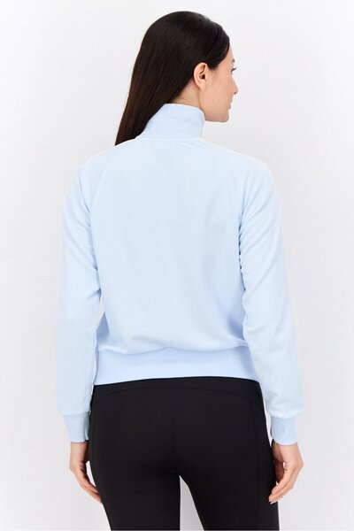 Puma Women Sportswear Fit Long Sleeve Iconic T7 Track Jacket, Pastel Blue/White