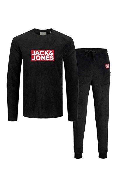 Jack & Jones Σετ ανδρικής φόρμας μαύρης φόρμας Jacfleece Lw - 12224985