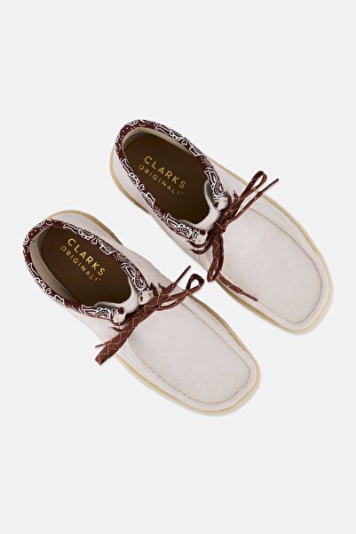 CLARKS Men Standard Lace Up Ankle Boots, White