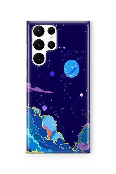 Multitronic Samsung Galaxy S23 Ultra Compatible Planet Design Printed Transpa...