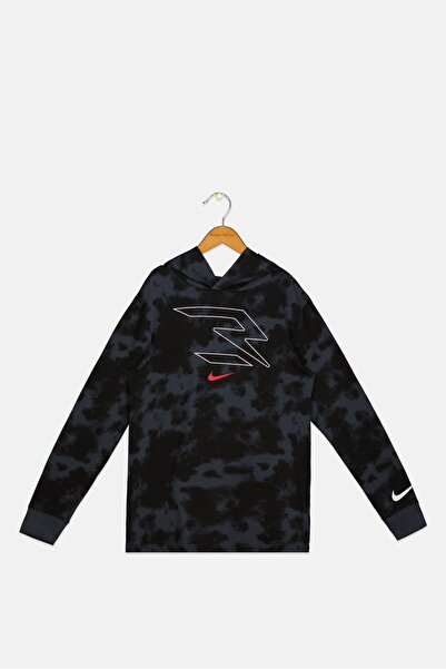 Nike 3Brand by Russell Wilson هودي رياضي بأكمام طويلة للأولاد الصغار، متعدد ا...