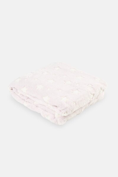 Preschool Fun Glow In The Dark Blanket 130 x 160 cm, Pink