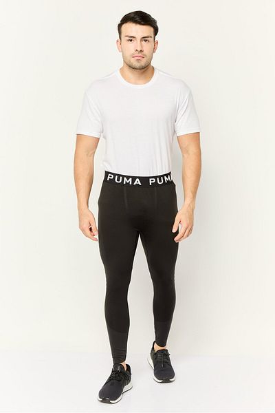 Puma Men Sportswear Fit Brand Logo Training Tights, Black