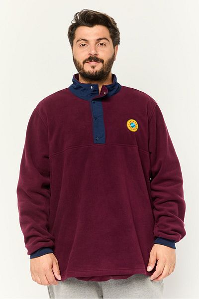 adidas Men Sportswear Fit Brand Logo Sweatshirt, Maroon
