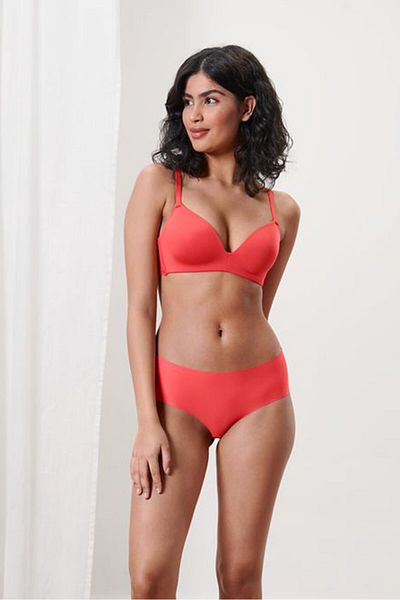 Tchibo Women 2 Piece Solid Underwear Panty, Red