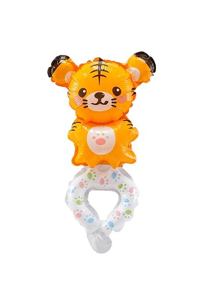 Flippy Balon, , Figurine Animalute, Tip Bratara, Model Tigru, 17x34 Cm, , Maro