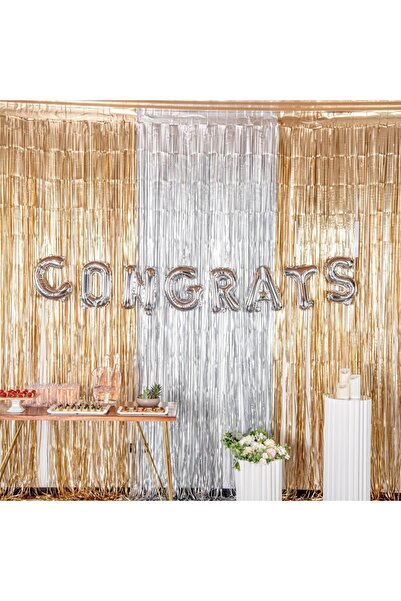 Flippy Metallic Foil Balloon Letter T, 80 cm, Helium or Air, Individual Pack, Straw Included, Silver