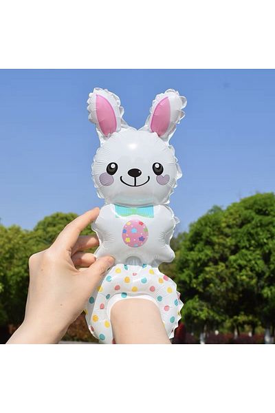 Flippy Balloon, , Animal Figurines, Bracelet Type, Bunny Model, , White