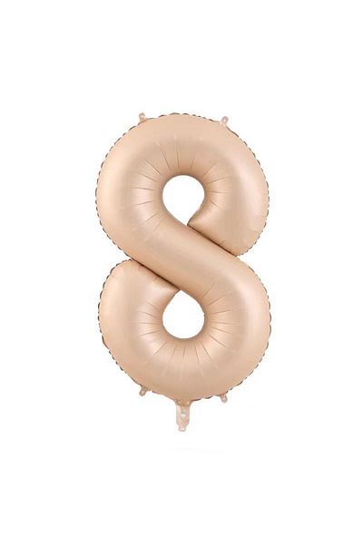 Flippy Balon, Flippy, Cifra, Model 8, 100 cm, , Crem