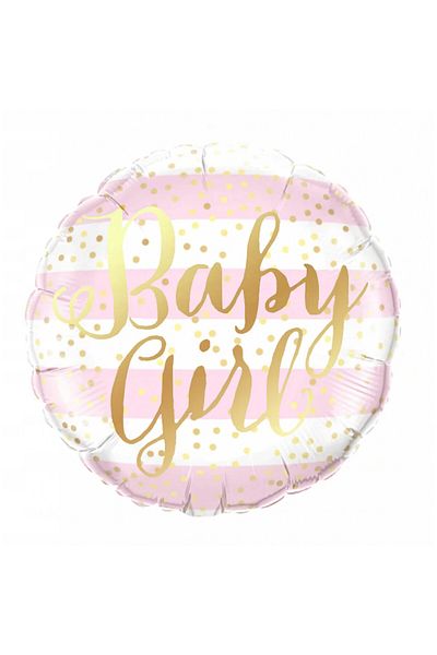 Flippy Balon, Flippy, Figurina Cerc, Model Baby Girl, Tematica Gender Reveal, 45 cm, , Roz