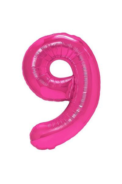 Flippy Balon, Flippy, Cifra, Model 9, 100 cm, , Roz
