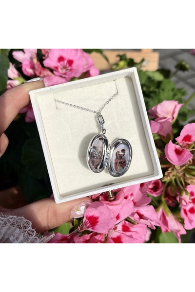 Vintagezegeni Kuzey Yıldızlı Fotoğraflı Kolye (1,9 cm)