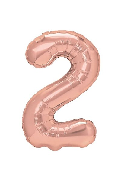 Flippy Balon Flippy, Cifra, 100 cm, , Coral, Trandafir, Cifra 2