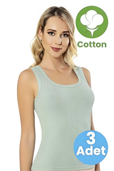 Tezzgelsin Жіночий трикотажний топ з широкими бретелями, смугастий, з підкладкою