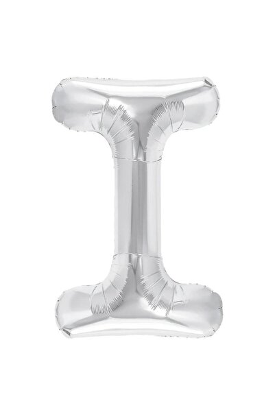 Flippy Balon Litera I, Flippy, 40 cm, , Pai inclus, Argintiu