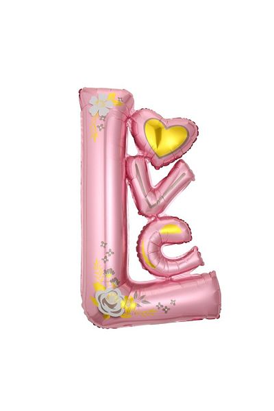 OEM Metallic Foil Balloon Figurine, LOVE Model, Love Theme, 110x64 cmidual