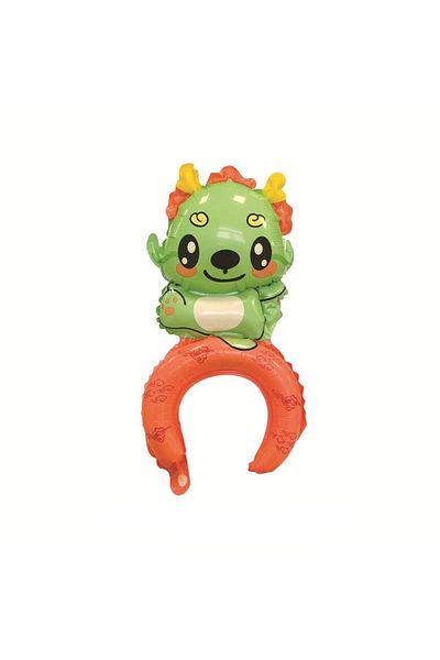 Flippy Balon, , Tip Coronita, Model Dragon, , 49 X 27.5 Cm, Verde