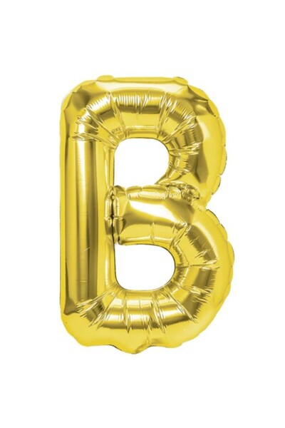 Flippy Metallic Foil Balloon Letter B, Flippy, 40 cm, Gold