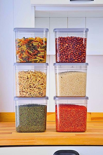 Seyrangah 6-Piece 12-Piece Rectangular 2-Liter Food Grocery Storage Set with 20 Tags Gifts
