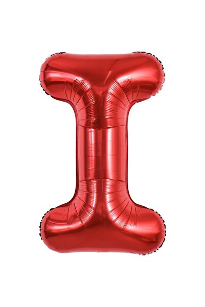 Flippy Balon Litera I, Flippy, 40 cm, , Pai inclus, Rosu