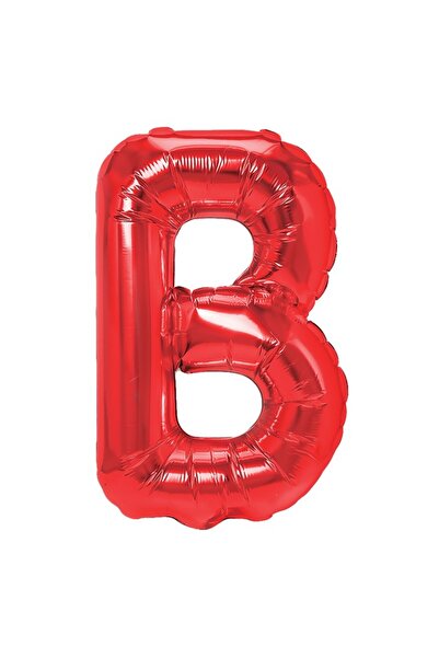 Flippy Balon Litera B, Flippy, 40 cm, , Pai inclus, Rosu