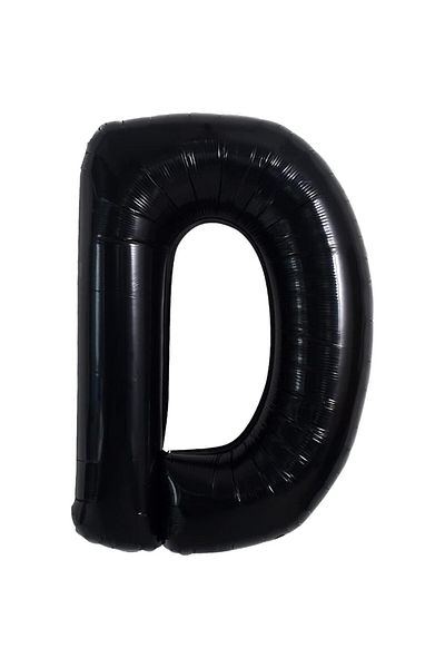 OEM Metallic foil balloon, 40 cm, Metallic Foil Balloon Letter D 40 cm, inflated with Helium or Air,