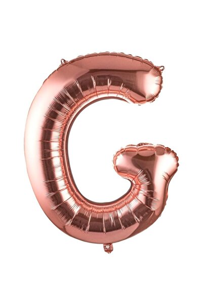 Flippy Balon Litera G, Flippy, 100 cm, , Pai inclus, Rose Gold