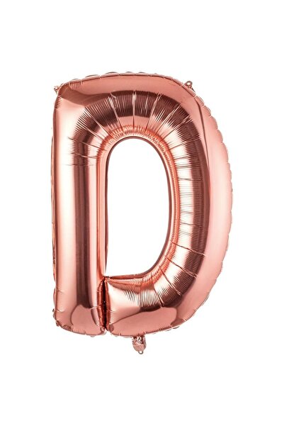 Flippy Metallic Foil Balloon Letter D, Flippy, 80 cm, Inflate with Helium or Air, Individual Packaging, Str