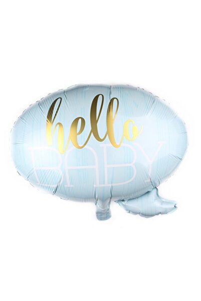 Teo Metallic Foil Balloon, , Cloud Figurine, Hello Baby Theme, 59x50 cm, Individual Packaging, Straw
