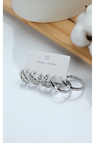 Jack Ferrero KADIN ÇELİK 6 LI KÜPE SETİ