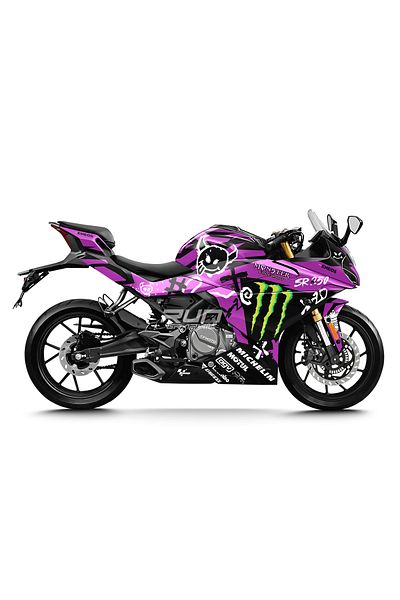 Run Grafik Shop Cfmoto Sr250 Monster Graphic Kit Sticker Set