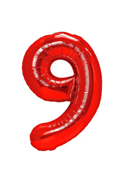Flippy Balon Flippy, Cifra, 40 cm, , Rosu, Cifra 9