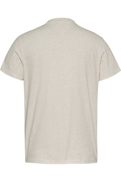 Tommy Hilfiger Tjm Slim Linear Chest Ss Tee Ext Men's Beige T-Shirt - Dm0Dm21188