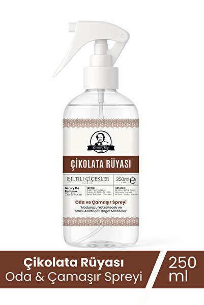 Özcan Bey Çikolata Rüyası Parfümlü Oda ve Çamaşır Spreyi Ortam Ve Araba Kokus...
