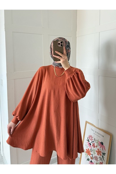Moda Lippa Set casual cu imprimeu scorțișoară