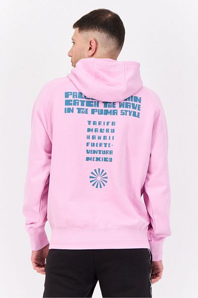 Puma x Palomo Men Sportswear Fit Brand Logo Long Sleeve Outdoor Hoodie, Lavender