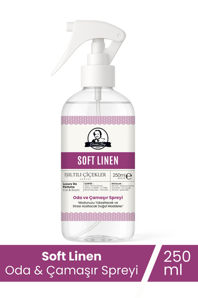 Özcan Bey Soft Linen Parfümlü Oda ve Çamaşır Spreyi Ortam Ve Araba Kokusu Müg...