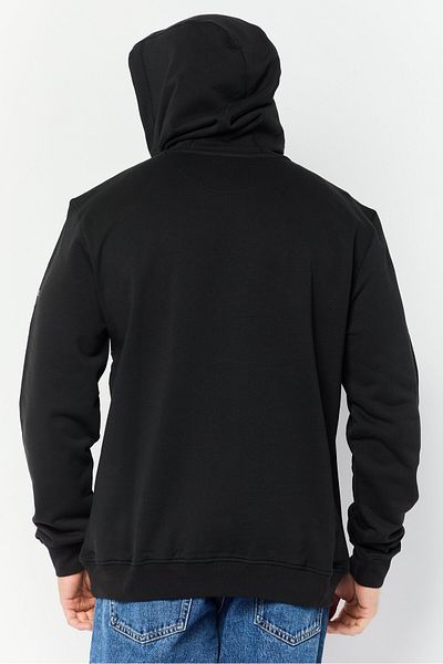 Lamborghini Men Long Sleeves Brand Logo Hoodie, Black