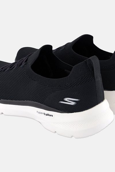 SKECHERS Men Go Walk 6 Mathis Lace Up Walking Shoes, Black