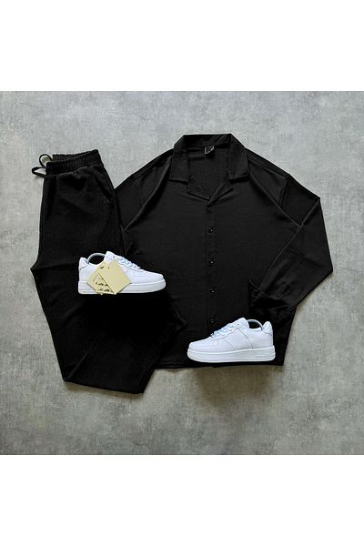 viperkombin 2-Piece Combination Shirt and Trousers Alas Wrinkled Fabric