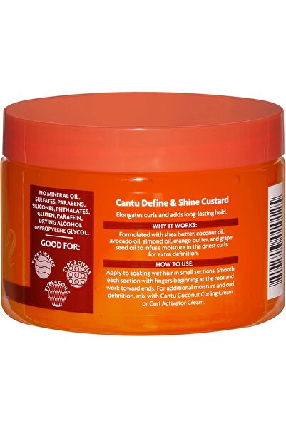 Cantu Shea Butter For Natural Hair Define Shine Custard, 340 Gm