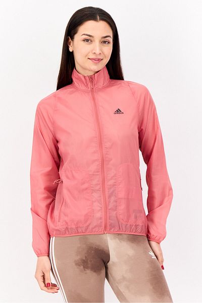 adidas Women Sportswear Fit Long Sleeve Running Jackets, Old Rose