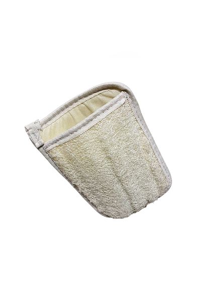 Derya Eren Pumpkin and Corn Fiber Double Faced Bath Scrub (Hand-Grip) (21.5 * 16.5cm), 2 Pieces