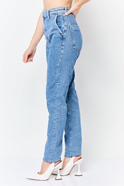 Esprit Women Tailored Slim Fit Washed Stretchable Jeans, Light Blue